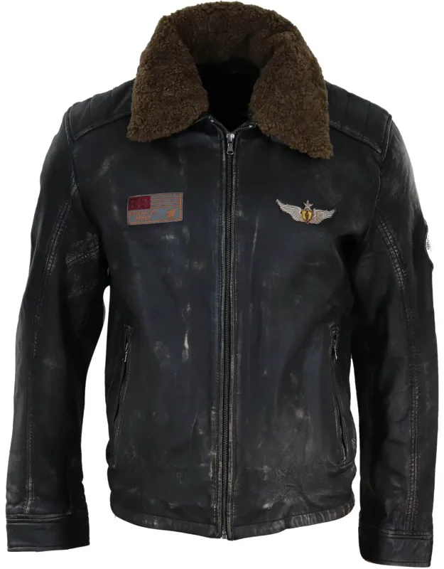Aviator Jacket With Collar