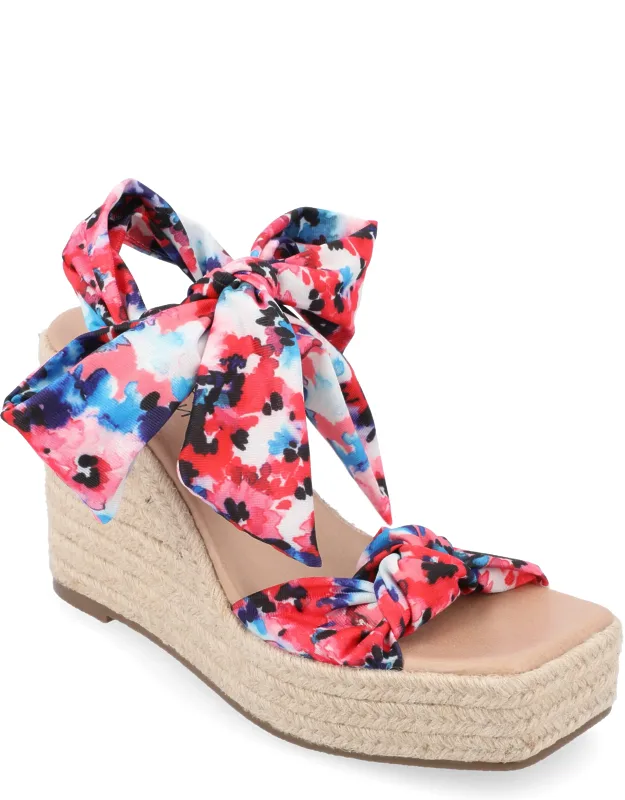 Surria Tru Comfort Foam Espadrille Platform Wedge Sandals