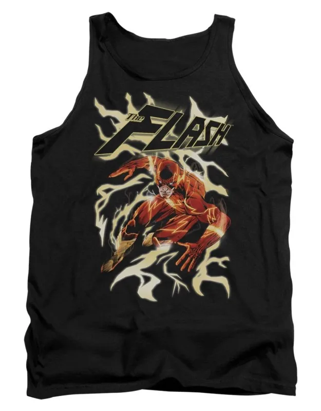 Justice League Of America Electric Run Tank Top