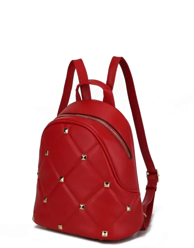 Hayden Quilted Vegan Leather Backpack