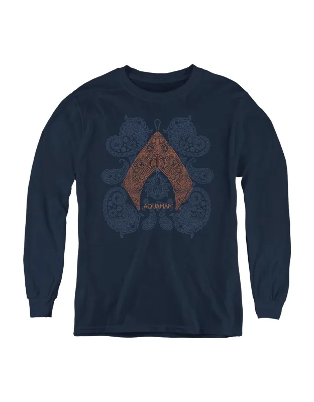 Aquaman Paisley Long Sleeve Tee