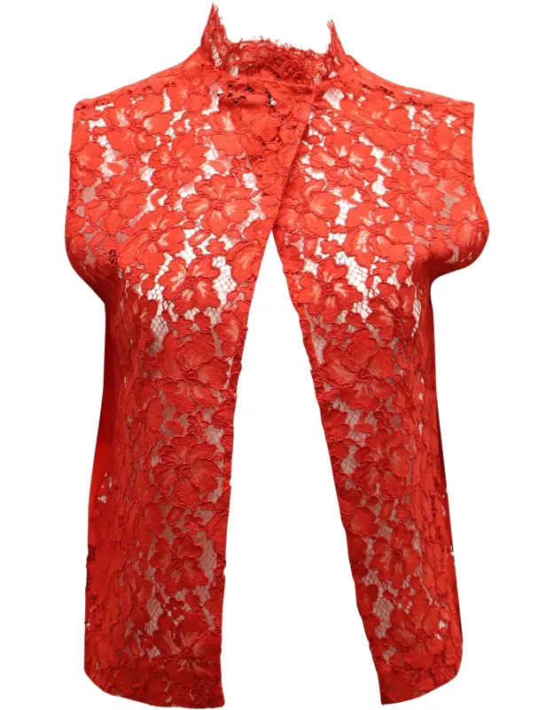 Sleeveless Lace Blouse