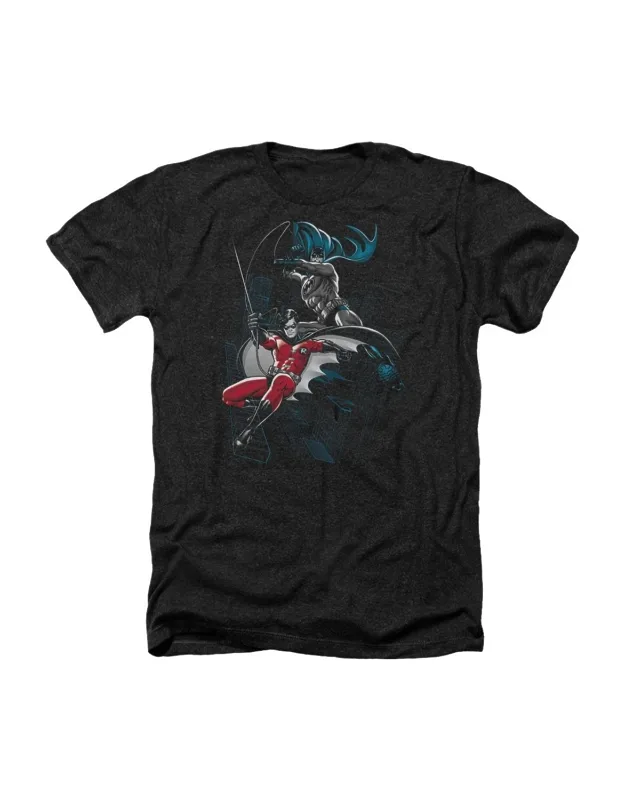 Batman Black And White Heather Tee