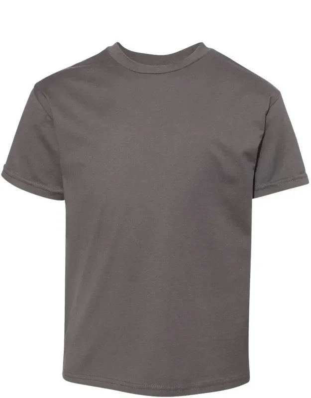 Hanes Perfect-t Youth T-shirt With Clean Canvas Technology And Double-needle Hem