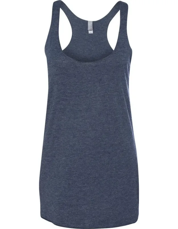 Next Level Triblend Racerback Tank With Flatlock Finished Hems And Fabric Laundered