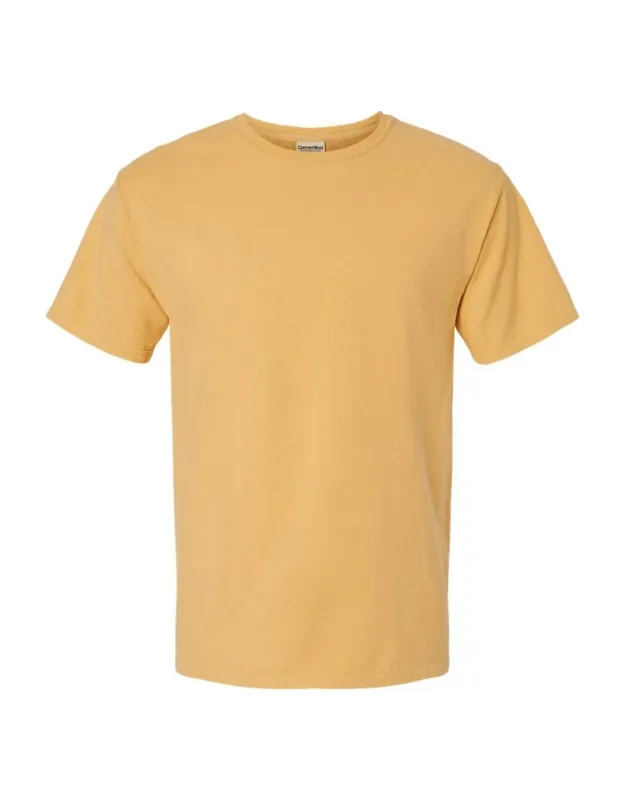 Comfortwash Garment-dyed T-shirt With Double-needle Coverstitched And Twill Neck Tape