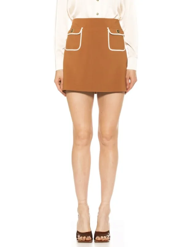 Mila Mini Skirt With Front Pocket Detail
