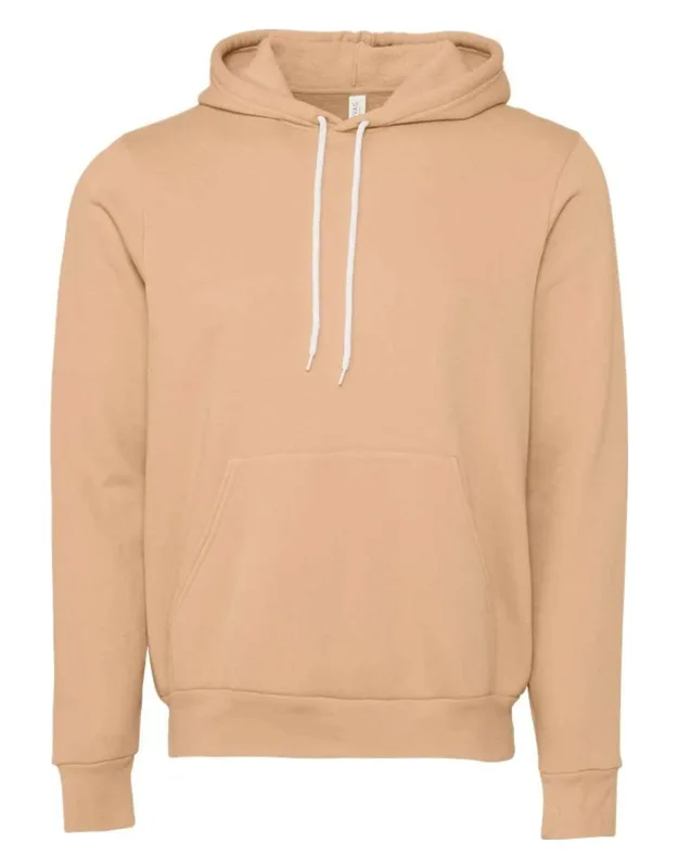 Sponge Fleece Hoodie With Pouch Pocket And Ribbed Cuffs