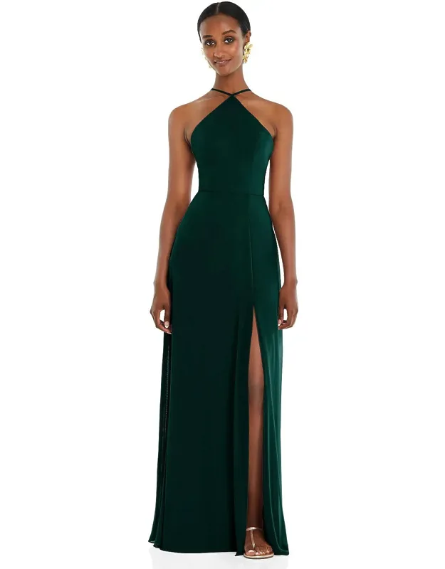 Diamond Halter Maxi Dress