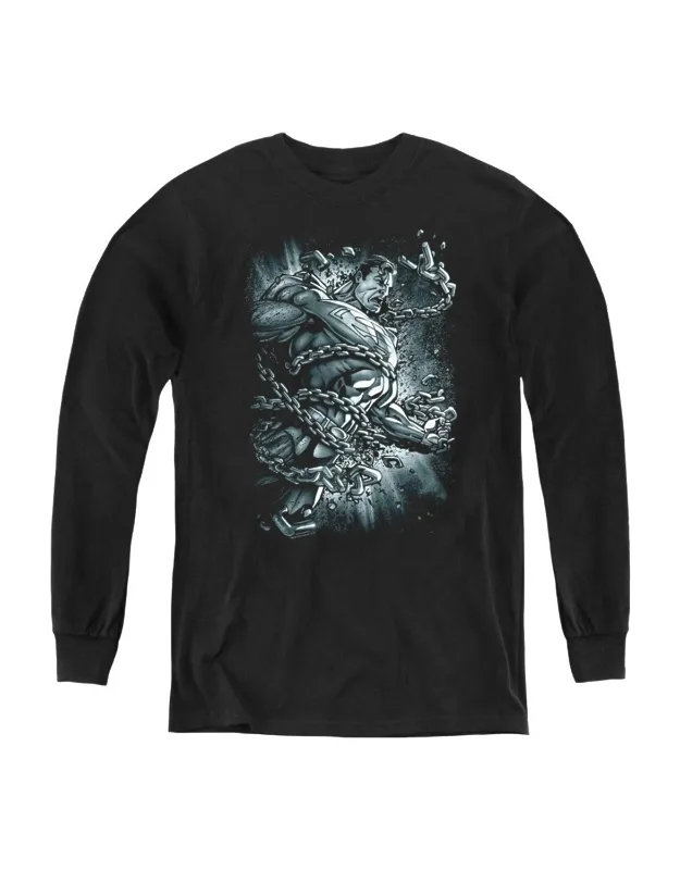 Superman Break Free Long Sleeve Tee