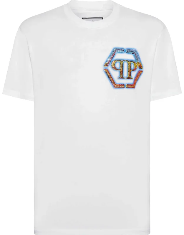 T-shirt Round Neck Ss Bejewelled Pp Hexagon