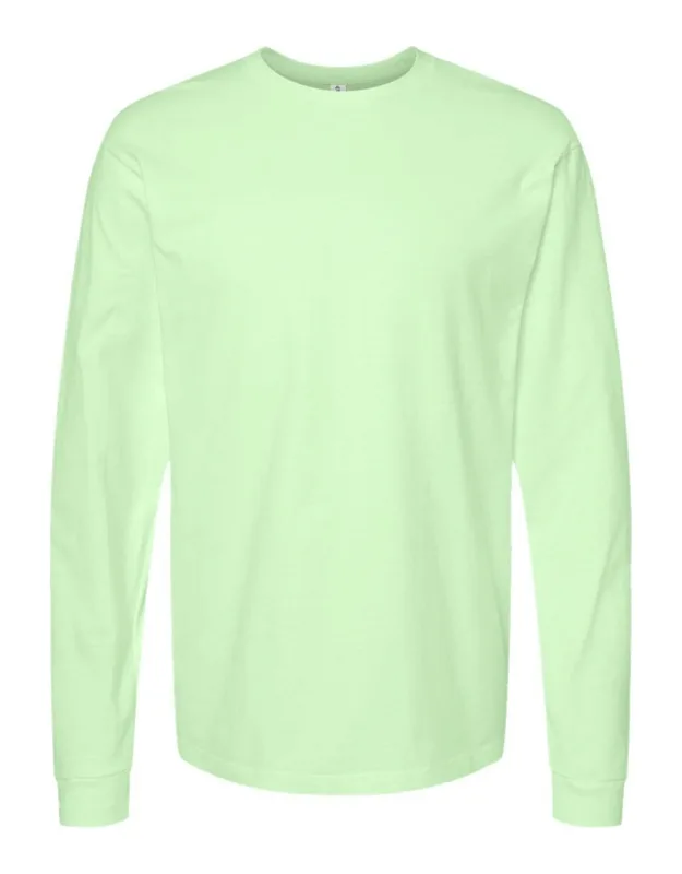 Jersey Long Sleeve T-shirt - 100% Ringspun Cotton, Reactive-dyed For Longer Lasting Color
