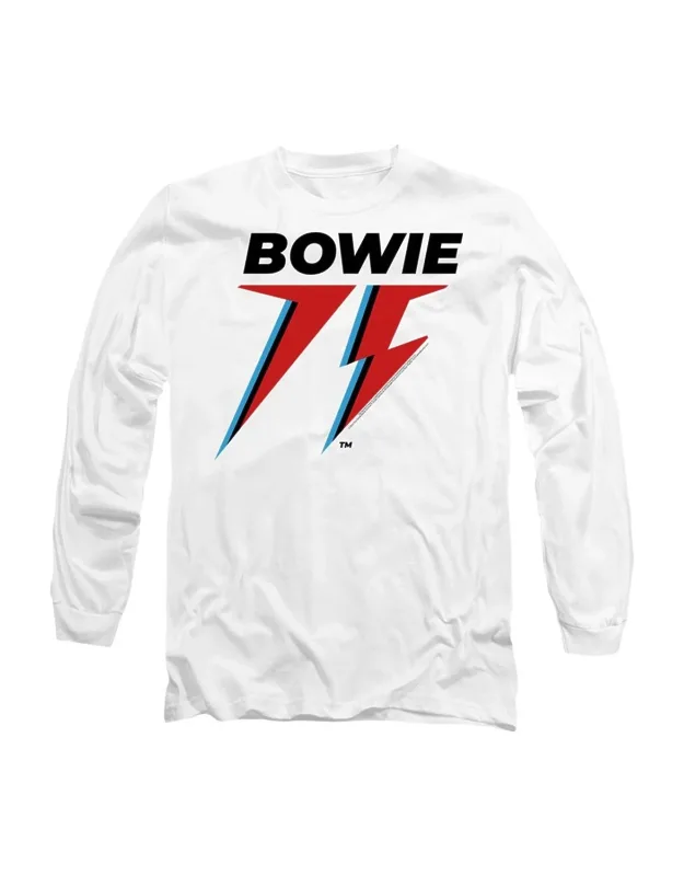 David Bowie 75 Logo Long Sleeve Tee