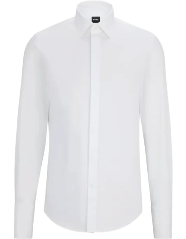 Easy-iron Stretch Cotton Dress Shirt