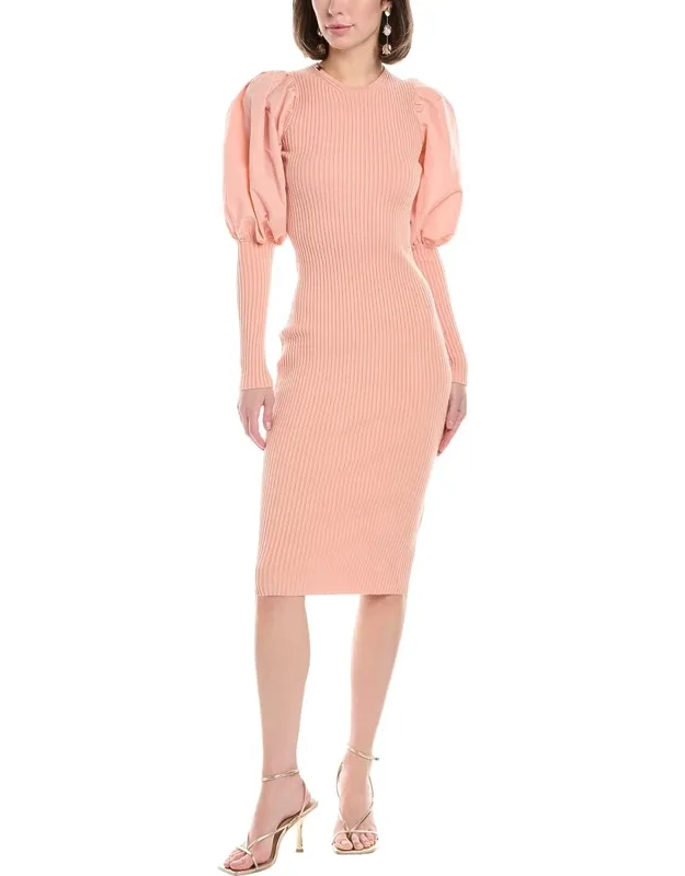 Puff Sleeve Sweaterdress