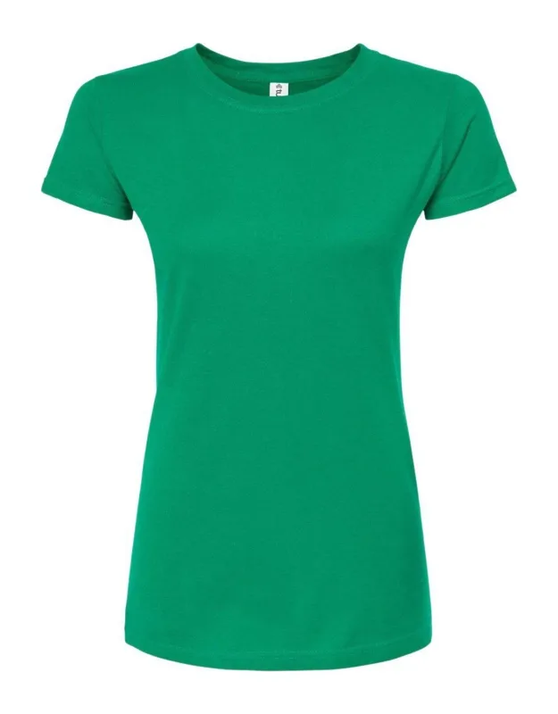Tultex Slim Fit Fine Jersey T-shirt - Pre-shrunk 100% Ringspun Cotton, Double-needle Stitching