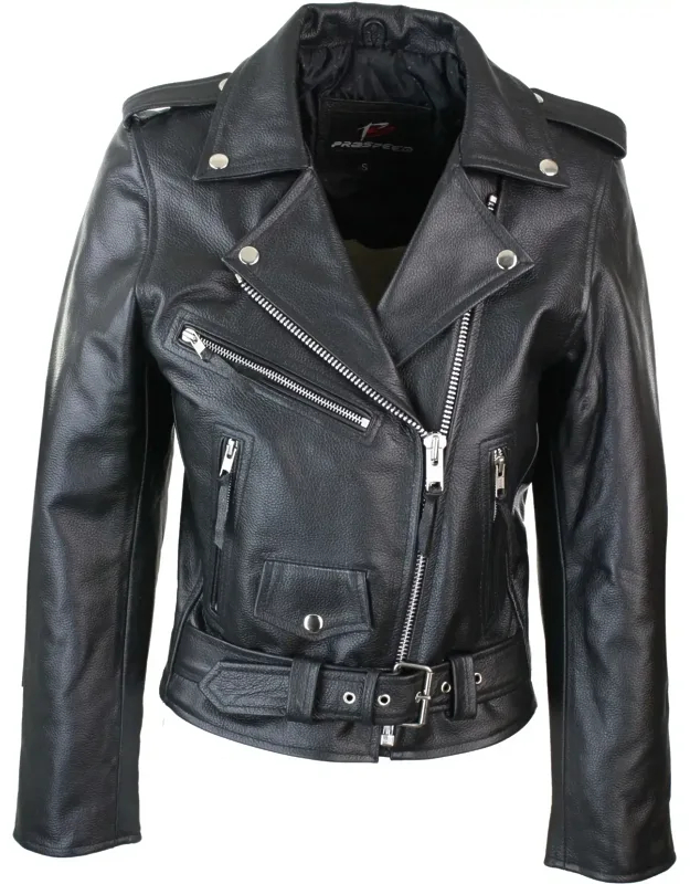 Brando Short Biker Jacket With 3 Zipped External Pocket & 1 Internal Pocket