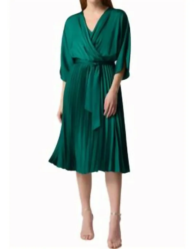 Ruffled Wrap Dress