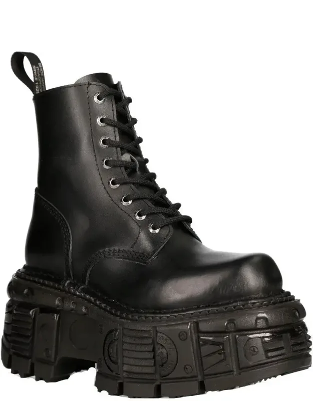 Military Techno Platform Boots