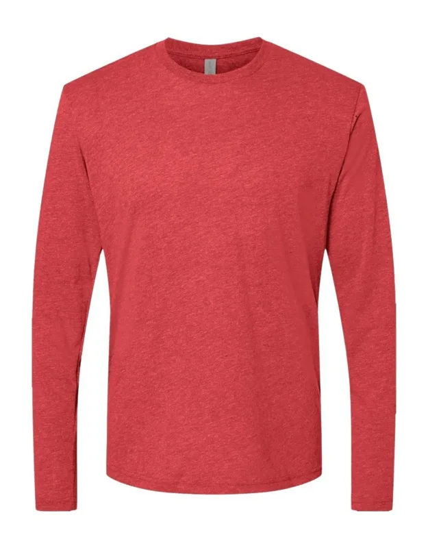 Next Level Triblend Long Sleeve T-shirt, 4.3 Oz., 50/25/25 Polyester/combed Ringspun Cotton/rayon