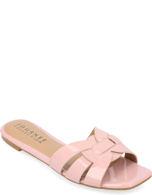 Arrina Wide Width Flat Sandals