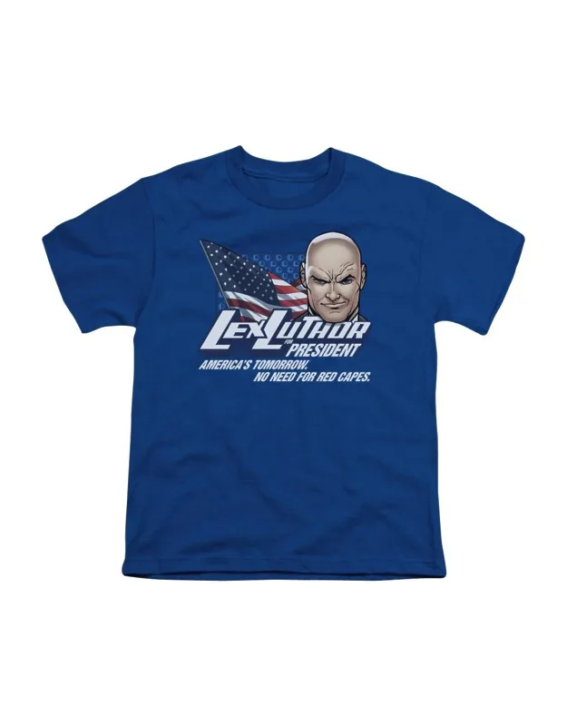 Superman Lex For President Short Sleeve Tee - Stylish Everyday Wear, 100% Cotton