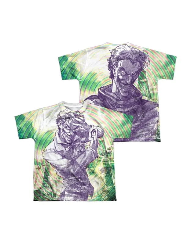 Batman Mad Mad Swirl Short Sleeve Poly Crew Tee