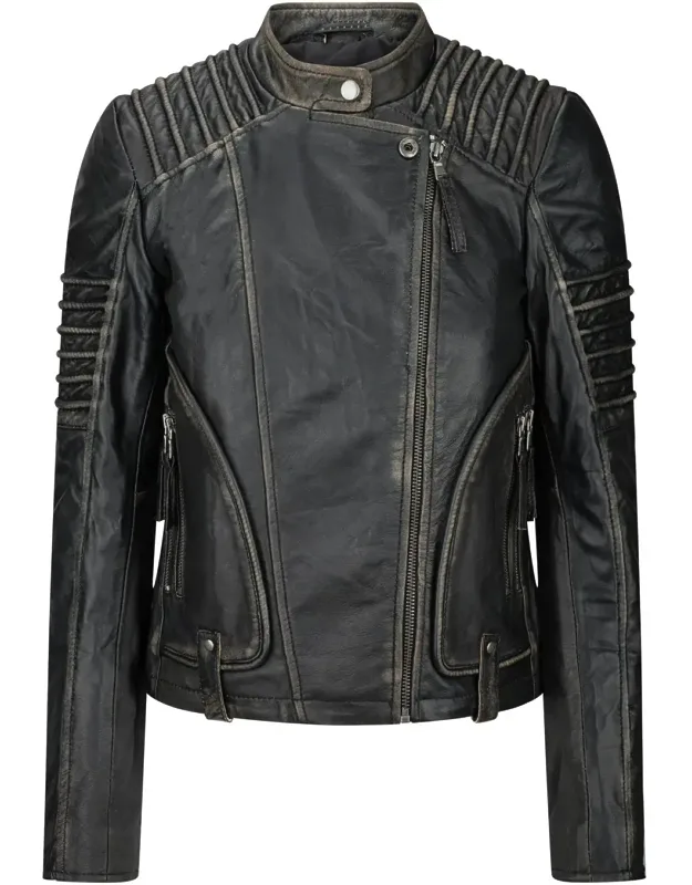Soft Leather Short Biker Style Jacket