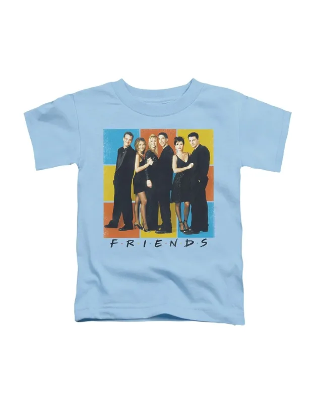 Friends Color Block Of Friends Short Sleeve Tee - Stylish For Everyday Wear