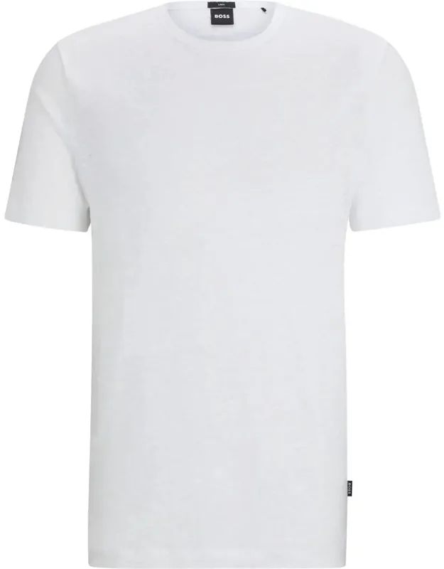 Linen Crew Neck Short Sleeve T-shirt