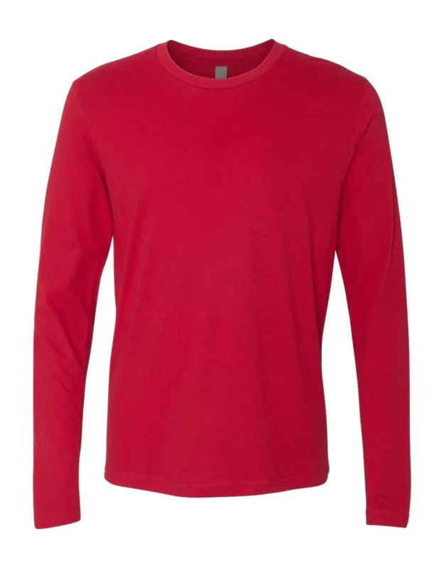Next Level Cotton Long Sleeve T-shirt 4.3 Oz./yd, 100% Combed Ringspun Cotton