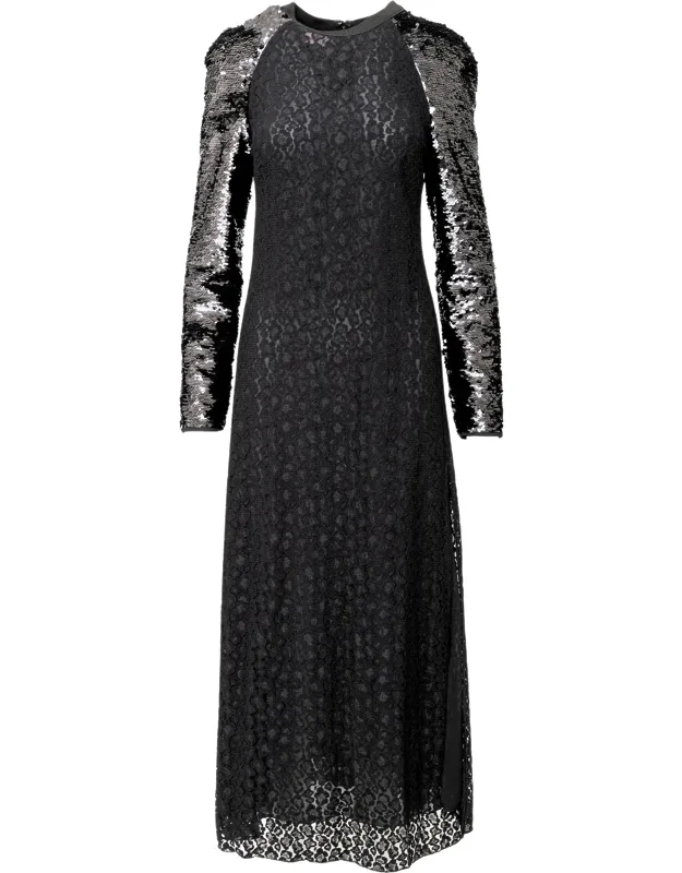 Sequin And Lace Dress