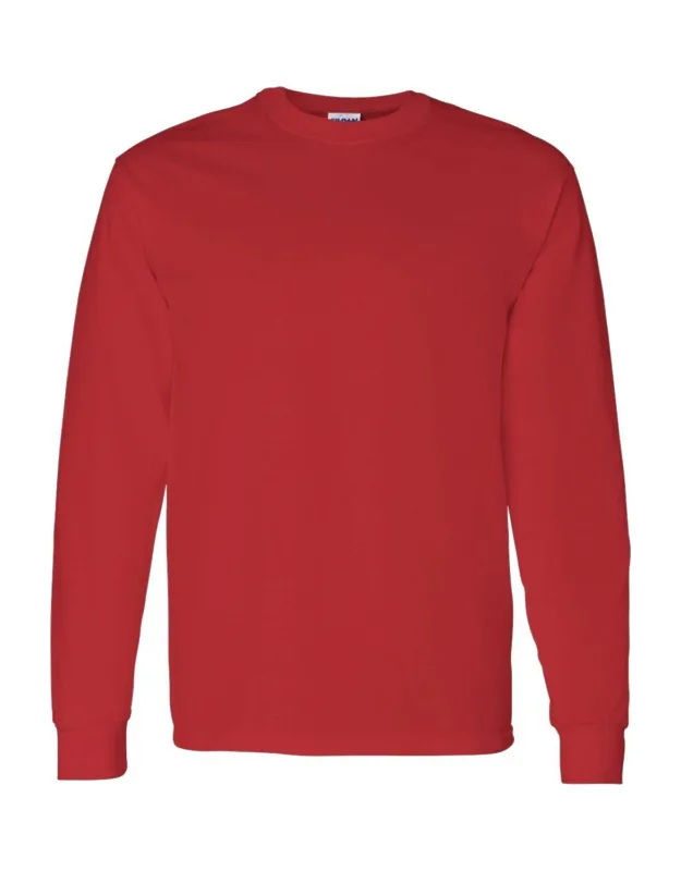 Gildan Heavy Cotton Long Sleeve T-shirt, Midweight Fabric, Classic Fit