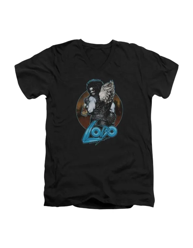 Justice League Of America Gut Rot V Neck Premium Cotton T-shirt