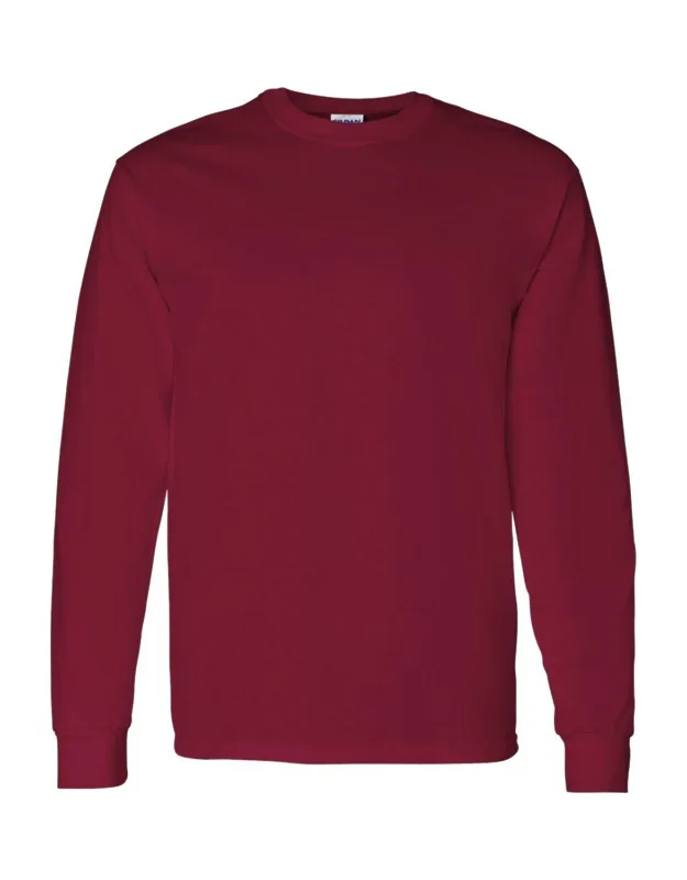 Heavy Cotton Long Sleeve T-shirt, Midweight Fabric, Classic Fit