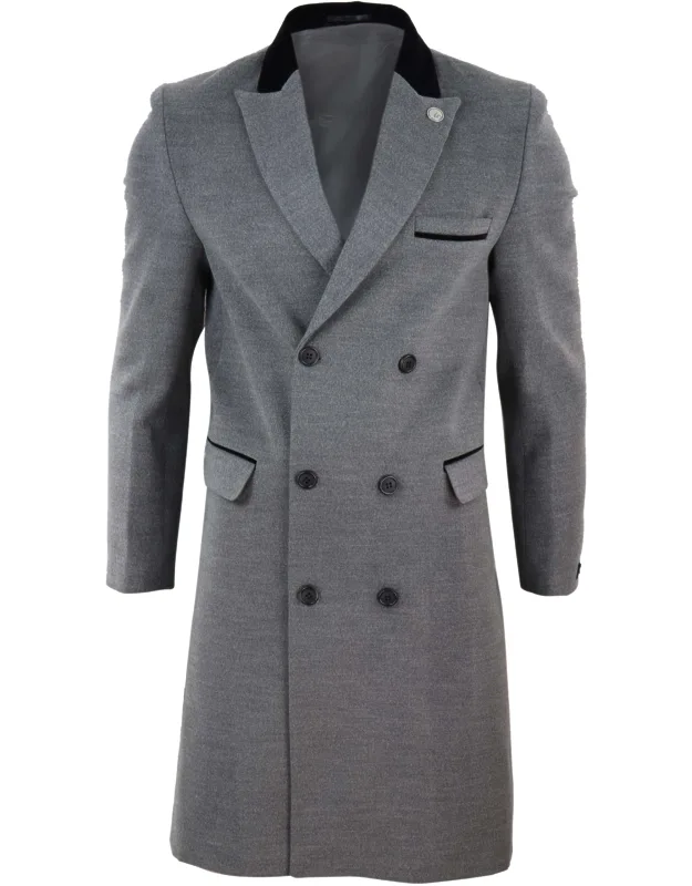 3/4 Long Double Breasted Overcoat