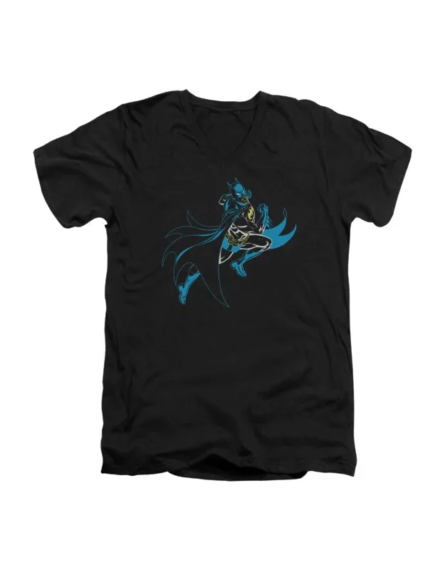 Batman Neon V Neck T-shirt