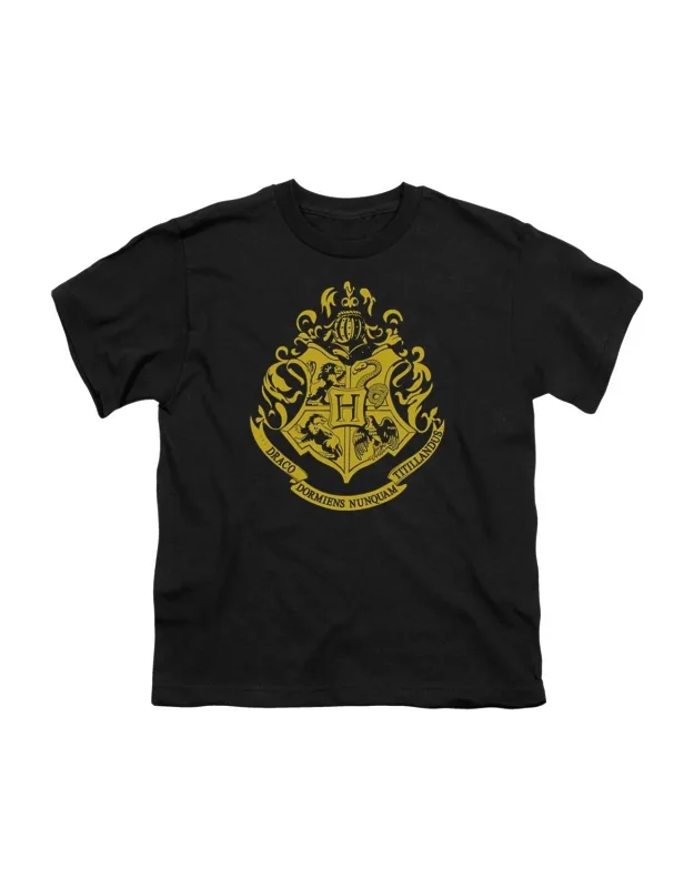 _hogwarts Crest Short Sleeve Youth Tee / T-shirt - Stylish, 100% Cotton_