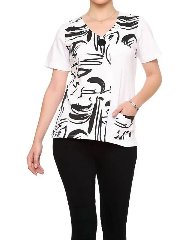 Roma Short Sleeve Pocket Top