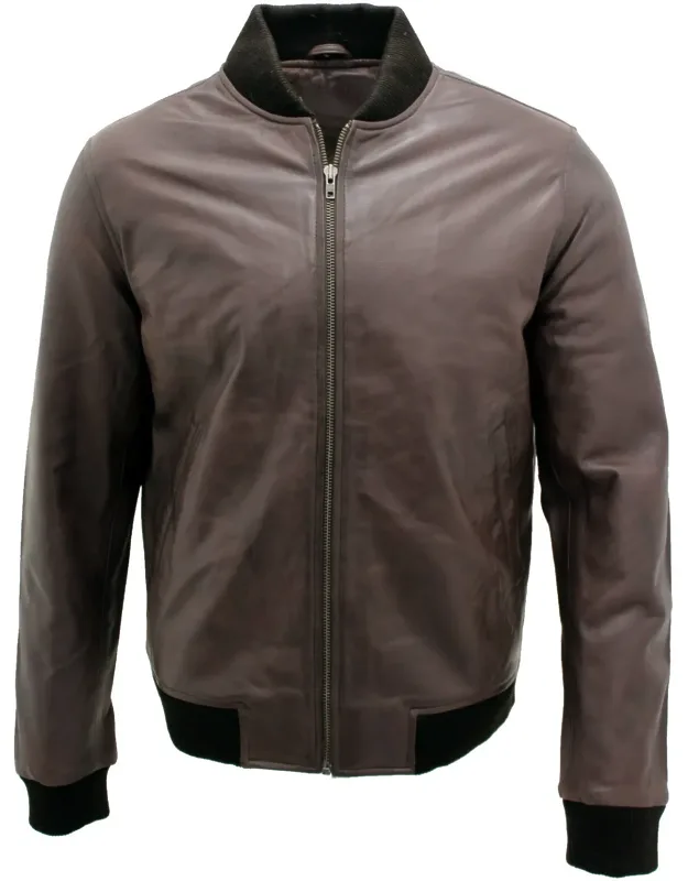 Varsity Classic Leather Bomber Jacket