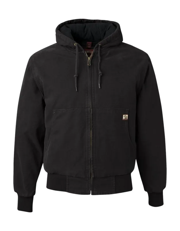 Cheyenne Boulder Cloth Hooded Jacket With Tricot Quilt Lining