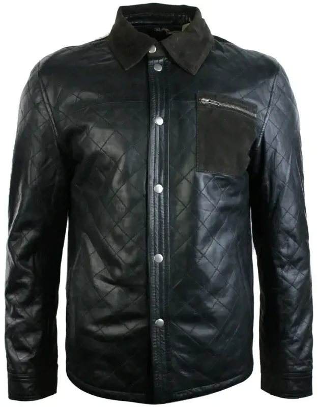 Quilted Leather Safari Jacket