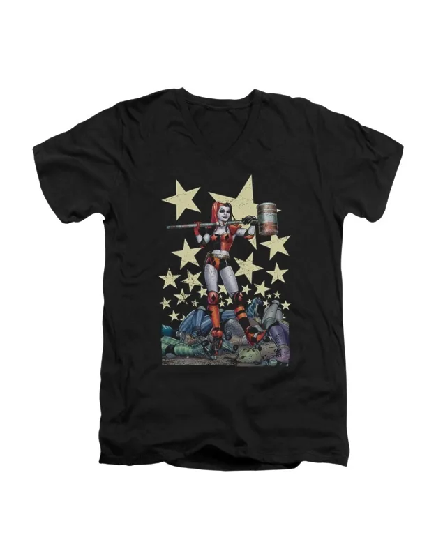 Batman Hammer Time V Neck Premium Cotton Tee