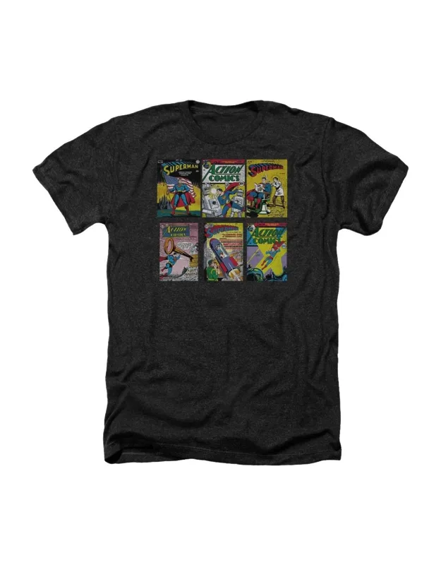 Superman Covers Heather Tee / T-shirt, Stylish For Everyday Wear