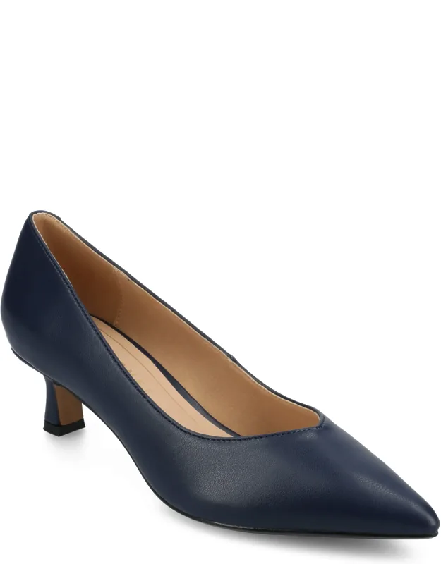 Pammie Kitten Heel With Cushioned Insole And Slip-on Design