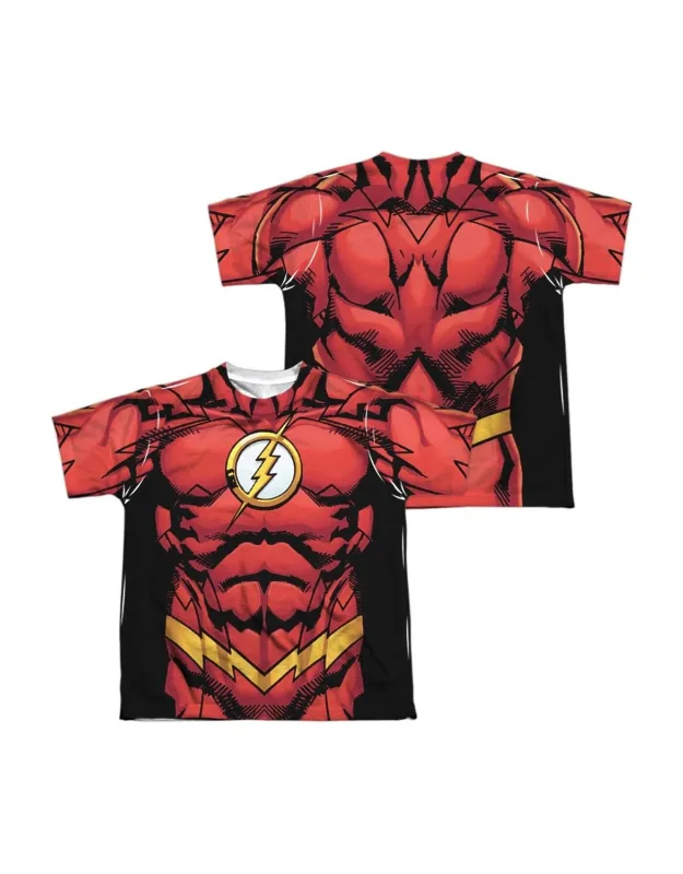 Justice League Of America Flash 52 Short Sleeve Poly Crew Tee - Stylish For Everyday Wear