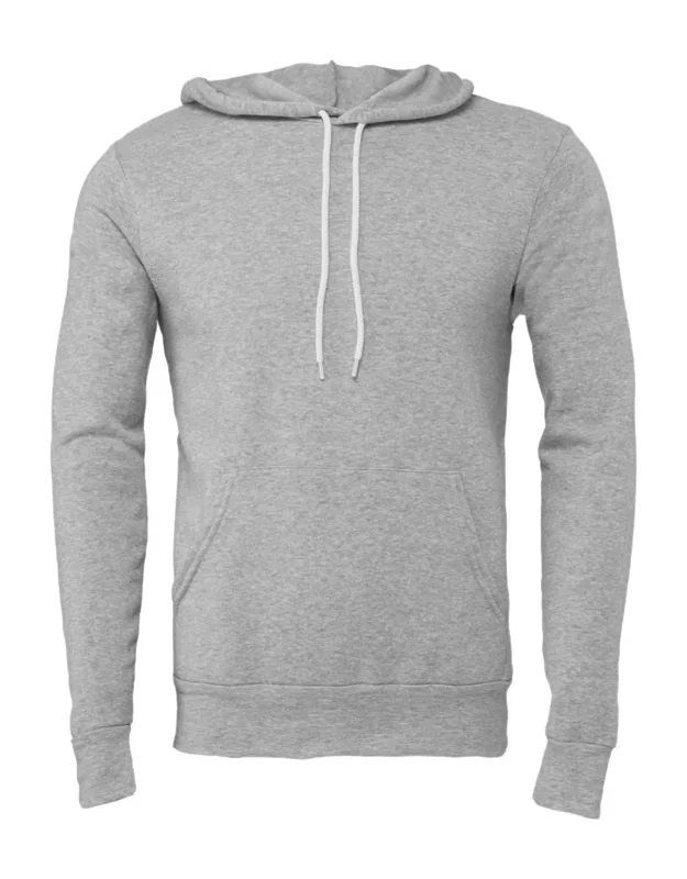 Sponge Fleece Hoodie With Pouch Pocket And Ribbed Cuffs