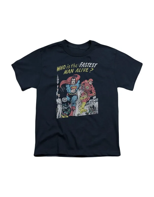 Justice League Of America Fastest Man Short Sleeve Tee - Stylish For Everyday Wear, 100% Cotton