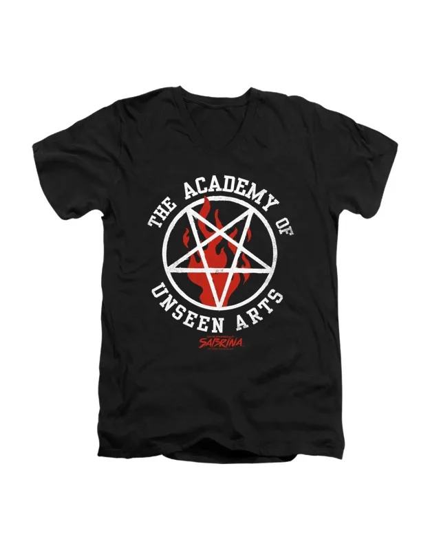 Chilling Adventures Of Sabrina Academy Of Unseen Arts Short Sleeve V-neck Premium Cotton T-shirt