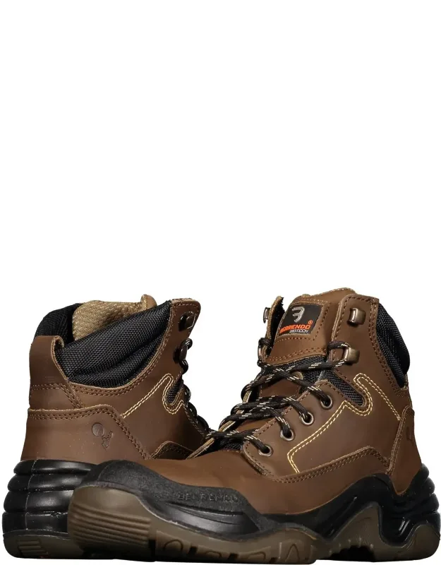 Steel Toe Work Boots 6" With Electrical Hazard Protection And Oil/slip Resistance